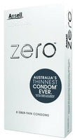 Ansell Lifestyles Zero Uber Thin Condoms - 8pk