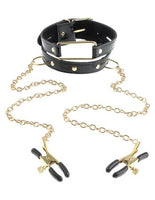 Fetish Fantasy Gold Collar & Nipple Clamps