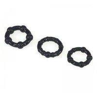 Stay Hard Beaded Cockring 3Pc Set