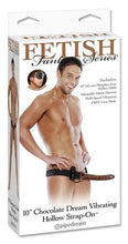 Load image into Gallery viewer, Fetish Fantasy Chocolate Dream Hollow Vibrating Strap On