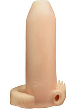 Load image into Gallery viewer, Doctor Loves Deemun Penis Girth Enhancer Vibrating 6 x 2 Inch Flesh