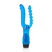 Xcel Double Penetrating Vibrator - Blue
