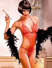 Load image into Gallery viewer, BACI 249 - Lace and Mesh Teddy - Red