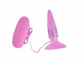 Vibration Anal Jelly Twisty Plug