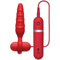 Kink Vibrating Silicone Butt Plug 4Inch
