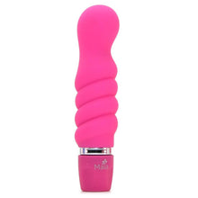 Load image into Gallery viewer, Maia Twisty Silicone G-Spot Vibe Neon Pink