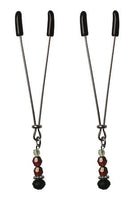 Sex and Mischief Ruby Nipple Clips - Black