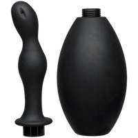 Kink Flow Silicone Anal Douche & Accessory - Black