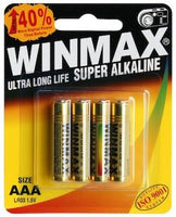 Winmax AAA Super Alkaline Batteries (4 Pack)