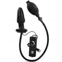 Fanny Hills Inflatable Vibrating Butt Plug - Black