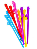 Dicky Sipping Straws 10pk Assorted Colours
