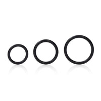 Silicone Support Rings - Black 3pk