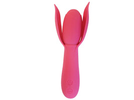 Rose Bud Silicone Petal Vibrator - Pink