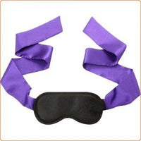 Sub-Mission Silk Blindfold - Black/Purple