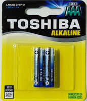 Toshiba AAA Alkaline Batteries Carded (2 pack)