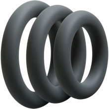 Load image into Gallery viewer, 3 piece set of cock rings of various sizes