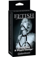 Fetish Fantasy Limited Edition O Ring Ball Gag & Nipple Clamps