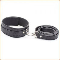 Sub-Mission Leather Leash And Collar - Black