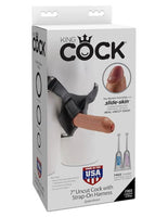 King Cock Strap-On Harness w/7inch Uncut Cock