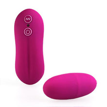 Load image into Gallery viewer, Super Silky Wired 10-Function Egg Vibrator - Fuchsia Pink