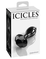 Icicles No. 78 Gemcut Butt Plug - Black