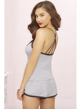 Load image into Gallery viewer, Plunging Neckline, Lace Trim And Strappy Back