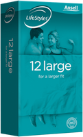Ansell Lifestyles Large Condoms - 12pk