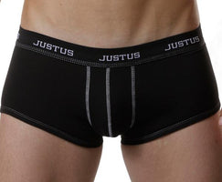 Justus Boyz Black Contrast Stitch Trunk - XL
