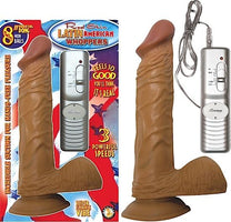 Latin American Whopper 8inch Vibrating Dong  with Balls