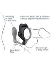 Load image into Gallery viewer, A buttplug with cock and balls ring