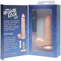 The Realistic Cock + Balls UR3 Slim 7inch - Flesh