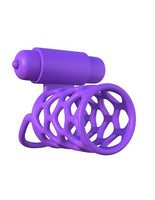 Fantasy C-Ringz Vibrating Couples Cage - Purple