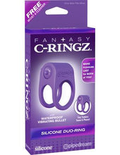 Load image into Gallery viewer, Fantasy C-Ringz Silicone Duo Ring - Purple