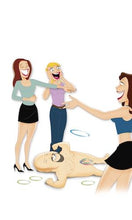Load image into Gallery viewer, Bachelorette Party Midget Man Inflatable Ring Toss