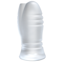 OptiMALE Vibrating Stroker - Massage Beads - Frost