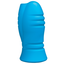 Load image into Gallery viewer, OptiMALE Vibrating Stroker - Thick Ribs - Blue
