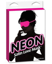 Load image into Gallery viewer, Neon Satin Love Mask
