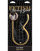 Load image into Gallery viewer, Fetish Fantasy Gold Love Mask Black