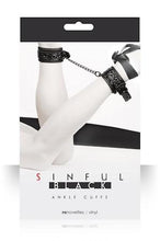 Load image into Gallery viewer, Sinful Ankle Cuffs - Black