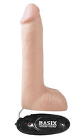 Basix 8Inch Vibrating Dong - Flesh