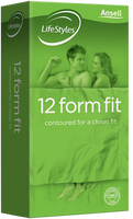 Ansell Lifestyles Form Fit Condoms - 12pk