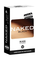 Four Seasons Naked Condoms Black & Flared 12pk