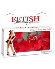 Load image into Gallery viewer, Fetish Fantasy Furry Leg Cuffs - Red