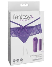Load image into Gallery viewer, Fantasy For Her Crotchless Panty Thrill-Her O/S - Purple