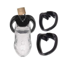 Load image into Gallery viewer, Lockable Cock Cage With 3pc Ring Set